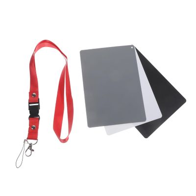 DOITOOL Large Grey Balance Card Photography Checker Strap White Balance Film Checker Exposure Photography