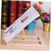Artibetter Adjustable Desktop Book Holder Stand Foldable Multi-Functional Reading Stand for Tablets Textbooks and Music Sheets Portable Wood Table Holder view 3