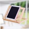 Artibetter Adjustable Desktop Book Holder Stand Foldable Multi-Functional Reading Stand for Tablets Textbooks and Music Sheets Portable Wood Table Holder view 4