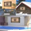 DOME-SPACE Western Texas Shabby Star Outdoor TV Cover for Outside Flat Screen Televisions, Retro Farmhouse Brown Wood Weatherproof TV Screen Protector with Zipper for 60 to 65 Inch Screens view 4