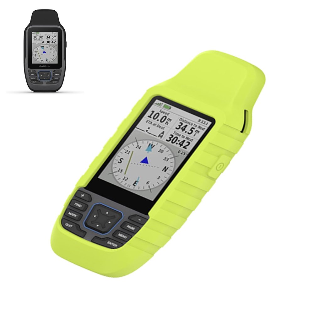 Case for Garmin GPSMAP 79sc/79s Marine GPS Handheld,Soft Protective,BOVUGAC Silicone Case for Garmin GPSMAP 79sc/79s-Neon Green