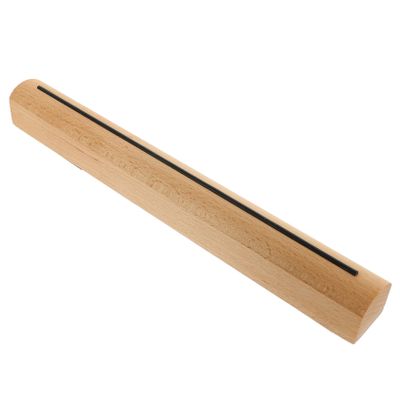 Angoily Wooden Laptop Stand for Desk Space-Saving Riser Anti-Slip Pads Natural Grain Ideal for Home Office