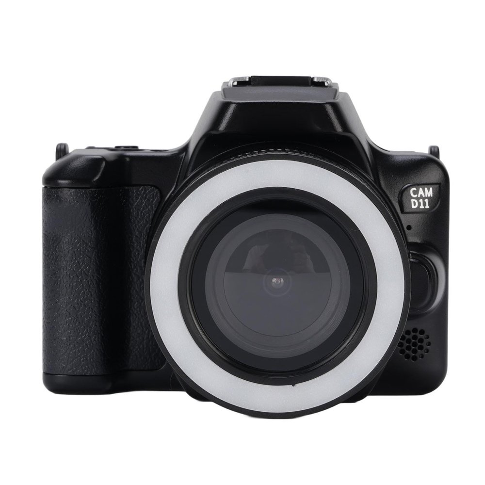 2K Digital Camera, HD Flip Screen 48MP Vlogging Cam with Double Lens, 16X Zoom Point and Shoot Camera with Games Music Filters for Beginners Adults (Black)