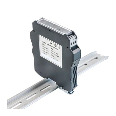 BIRAN 1 in 4 Out PT100 Input Output Temperature Isolator Transmitter Signal Splitter 18-30V Dc Power(Output 0-20mA,Pt100-200-850C)