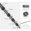 155cm Handheld Monopod with 1/4in Thread, 5 Section Extension Selfie Stick for SLR, Action Camera, Tripod Stabilizer, Aluminum Alloy Knob, Carbon Fiber Tube view 4
