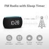 ANJANK Alarm Clock FM Radio with Bluetooth Speaker, Hi-Fi Stereo Sound, 7 Clolors Night Light, 0-100% Dimmer,8 Wake Up Sounds,16-Level Volume, Small Digital Clock with Sleep Timer for Bedroom Bedside view 3