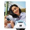 2K Digital Camera, HD Flip Screen 48MP Vlogging Cam with Double Lens, 16X Zoom Point and Shoot Camera with Games Music Filters for Beginners Adults (White) view 2