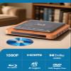 2025 Blu-ray Player with HDMI/AV Cables & Remote, Dolby Audio/DTS, 1080P | Plays Blu-ray A1, All DVDs (PAL) | USB, Retro Design view 4