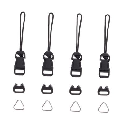 HOMSFOU 8pcs Qd System Connector for Camera Quick Release Qd Loop Clip Adapter Easy Install Camera Strap Hook