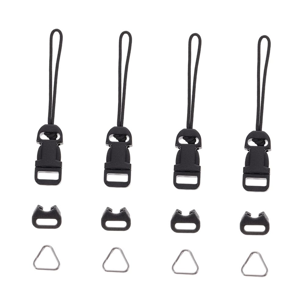 HOMSFOU 8pcs Qd System Connector for Camera Quick Release Qd Loop Clip Adapter Easy Install Camera Strap Hook