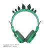 Angoily Boy Girl's Headphones Microphone Dinosaur Rhinestone Design Boys and Girls Earphones for School Plug Long Cable for Travel view 2