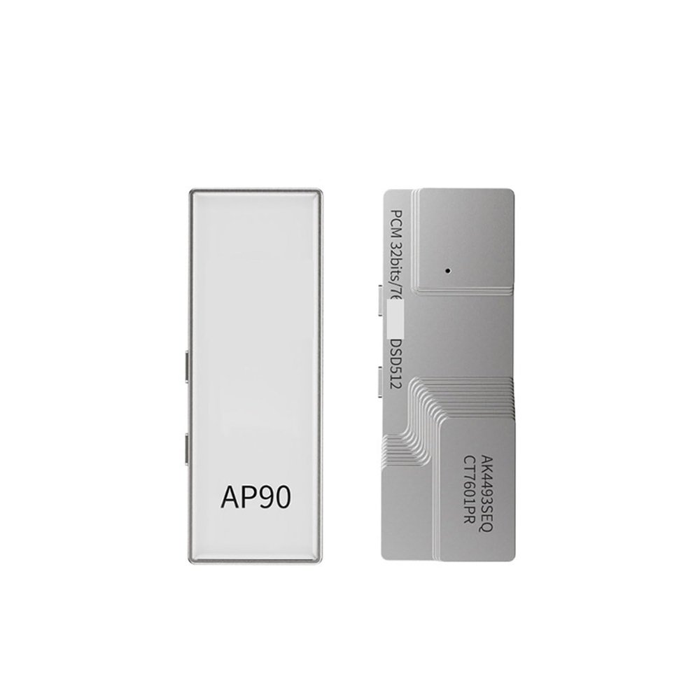 D3LX0Z1 AP90 Portable DAC Amplifier with AK4493SEQ AMP Supports 32bit DSD512 Headphone Amplifier Balanced Output(Silver Host)