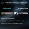 10-Port 2.5Gb PoE Switch Unmanaged, 2.5G Ethernet Switch with 8*2.5G PoE Ports and 2*10G SFP+ Uplink, IEEE802.3af/at, Compatible with 100/1000/2500Mbps for 2.5Gb NAS/PC, WiFi6 Router, Wireless AP view 3