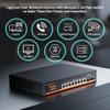 10-Port 2.5Gb PoE Switch Unmanaged, 2.5G Ethernet Switch with 8*2.5G PoE Ports and 2*10G SFP+ Uplink, IEEE802.3af/at, Compatible with 100/1000/2500Mbps for 2.5Gb NAS/PC, WiFi6 Router, Wireless AP view 4