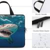 Laptop Case Sleeve Shockproof Computer Carrying Bag Cool Ocean Fish Notebook Case Cover Laptop Bag Water Resistant Computer Cases Tablet Briefcase for Travel Business 17 Inch view 3