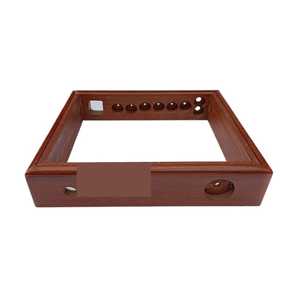 L6AS0F7 300 * 65 * 250mm Wood Frame Aluminum Amplifier Case Post-Amplifier Chassis Vacuum Tube Amplifier Chassis Shell DIY Box(Model 1)