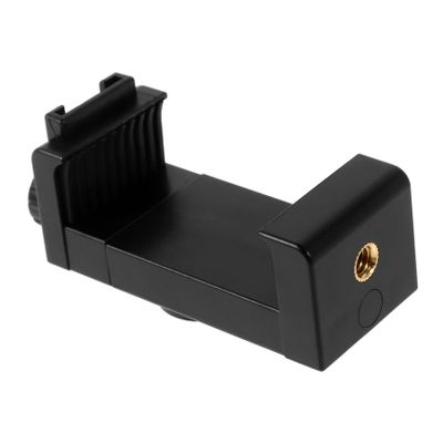 DIYEAH Hot Shoe Phone Clip Mount Camera Phone Holder Attachment Stable Tripod Mobile Holder Triple Cold Shoe Mount for Filming