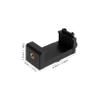 DIYEAH Hot Shoe Phone Clip Mount Camera Phone Holder Attachment Stable Tripod Mobile Holder Triple Cold Shoe Mount for Filming view 2