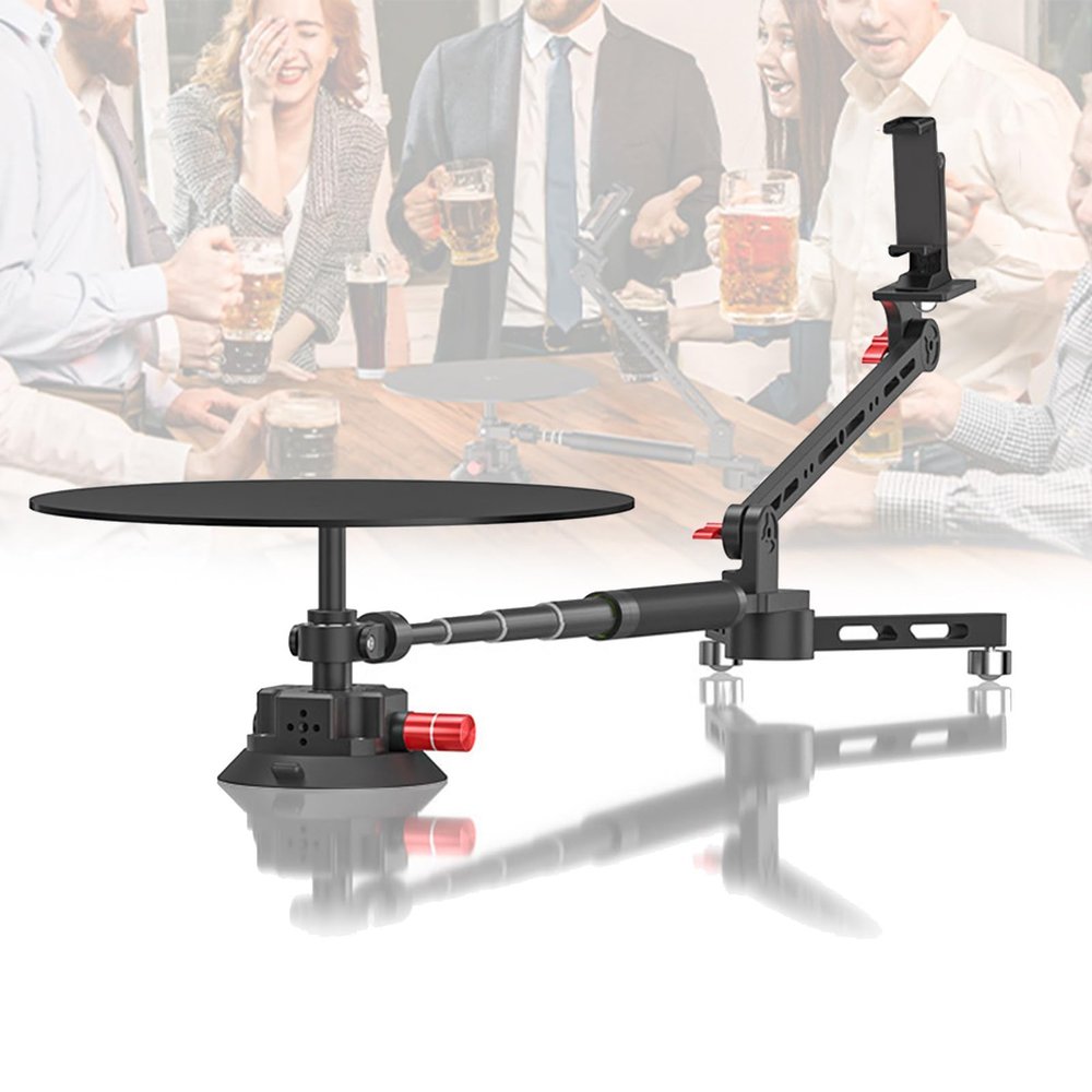 360 Video Camera Rig Panoramic Rotating Platform,Manual Camera Slider Rotating Platform Rig Camera Booth Video Camera Product Shot for Filmmakers Videographers
