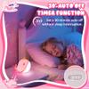 Ammonite Pink Narwhal Night Light, Soft Silicone Whale Nursery Lamp with 3 Dimming Levels and 30-Minute Timer, Touch Control Nightlight for Bedroom Decor, Christmas Birthday Gift view 4