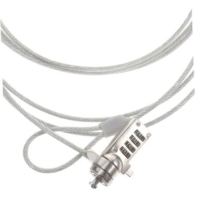 Tofficu 1.8m Laptop Cable Lock -Theft Lock for Laptops Tablets Monitors Compatible Standard Sturdy Design