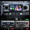 [4core + 64GB ROM] Car Radio for Toyota Tacoma 2016-2021, 10.1" 1280 * 800 Touch Screen, Car Stereo with Wireless CarPlay Android Auto Bluetooth WiFi GPS Navigation FM SWC Backup Camera view 2