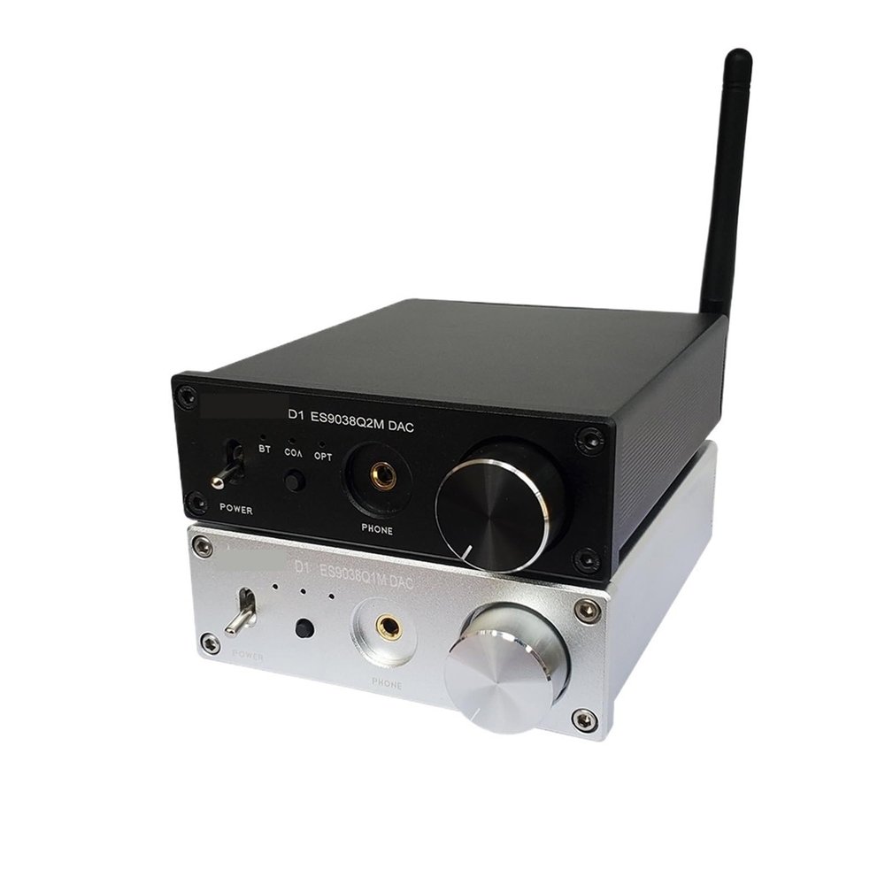 D3LX0Z1 D1 ES9038Q2M DAC QCC3084 5.4 DAC Sound Decoder(Black)