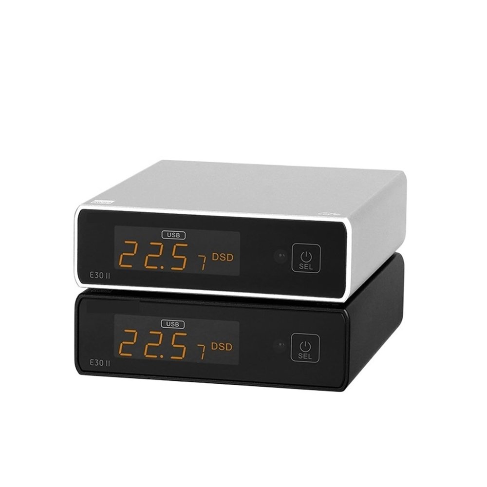 E30 II Lite AK4493S DAC Decoder Preamp Mode Hi-Res Audio PCM768 DSD512 USB/Opt/Coax Input with Remote Control(Silver)