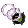 [2 Pack] Case for Garmin Approach S50 Smartwatch,a Hollow-Out Design,Shockproof,BOVUGAC All Around TPU Protective Case Cover for Garmin Approach S50 Watch Accessories-Clear Purple view 1