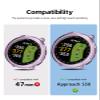 [2 Pack] Case for Garmin Approach S50 Smartwatch,a Hollow-Out Design,Shockproof,BOVUGAC All Around TPU Protective Case Cover for Garmin Approach S50 Watch Accessories-Clear Purple view 2