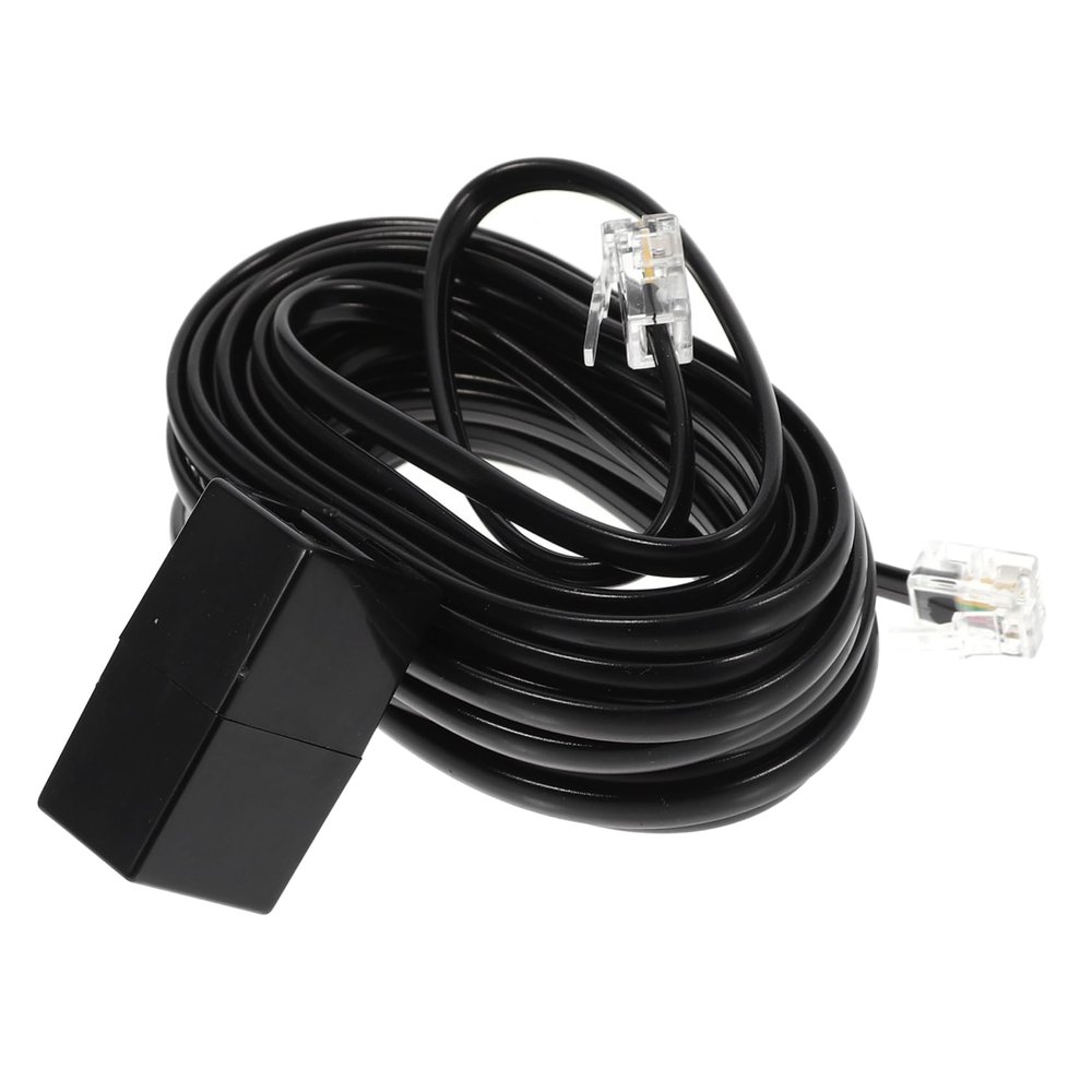 Tofficu 1set Telephone Cords Wire Clips and Couplers Landline Phone Accessories for Use Pc Cord