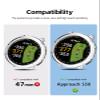 [2 Pack] Case for Garmin Approach S50 Smartwatch,a Hollow-Out Design,Shockproof,BOVUGAC All Around TPU Protective Case Cover for Garmin Approach S50 Watch Accessories-Clear view 2