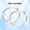 [2 Pack] Case for Garmin Approach S50 Smartwatch,a Hollow-Out Design,Shockproof,BOVUGAC All Around TPU Protective Case Cover for Garmin Approach S50 Watch Accessories-Clear view 4
