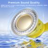 Candy Bila Kids Headphones, Wired Headphones for Kids Over Ear with Microphone, 85/94dB Volume Limiter Headphone for Girls Boys, Foldable Headphone for Learning & Entertainment, Light Yellow view 3
