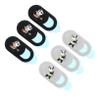 STOBOK 6pcs Webcam Cover Peeping Privacy Protection for Laptops and Mobile Devices Ultra-Thin Material Convenient Slide Mechanism Cute Panda Design view 1