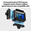 NovelGoal Waterproof Case, 80M Underwater Diving Protective Housing Shell Aluminum Alloy Compatible with go3/go3s Action Camera (with Magnetic Quick Release Mount) view 2