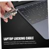 STOBOK Lock Security Cable 3.5mm Diameter 1.8m Length Monitor Lock Tablet Lock Notebook Lock Security Cable Supply view 3