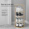 JHDXL Shoe Rack Shoe Storage Shoe Organizer, Bedroom Metal Shoe Storage Cabinet, Metal Shoe Storage Set, Entryway, Garage, Vertical Shoe Cabinet(White,107cm/42.1in) view 3