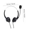 CIYODO USB Headset for Mobile Computer Comfortable Gaming for Meetings and Online Classes Material Play Design view 2
