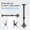 3D Hologram Fan Stand with Base, 3D Advertising Display Ceiling Bracket, Extendable 15.5 to 24 Inches, 8.81lb Load Bearing, Advertising Machine Projector Ceiling Mount Bracket view 2