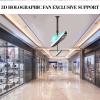 3D Hologram Fan Stand with Base, 3D Advertising Display Ceiling Bracket, Extendable 15.5 to 24 Inches, 8.81lb Load Bearing, Advertising Machine Projector Ceiling Mount Bracket view 4