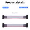 FOCMKEAS 5 Pcs IDC 10 Pin Flat Ribbon Cable, 30cm 2.54mm Pitch view 2
