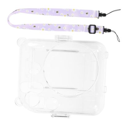KONTONTY Crossbody Camera Case for Instant Cameras Stylish and Protective Carrier Compatible Includes Fashionable Strap and Storage Pouch for