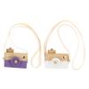Kisangel 2pcs Wooden Camera Playthings for Boys and Girls Creative Educational Decor for Birthdays and Holidays Smooth Craftsmanship White and view 1