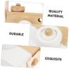 Kisangel 2pcs Wooden Camera Playthings for Boys and Girls Creative Educational Decor for Birthdays and Holidays Smooth Craftsmanship White and view 3