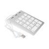 POPETPOP Zinc Alloy Keypad USB Number Pad for 18-Key Numeric Keypad USB Keyboard 3 Ports Hub Pc Desktop Compatible view 1