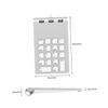 POPETPOP Zinc Alloy Keypad USB Number Pad for 18-Key Numeric Keypad USB Keyboard 3 Ports Hub Pc Desktop Compatible view 3