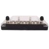 1 Pair Power Distribution Block 10 Terminal 48V 150A M6 Stud M4 Screw Bus Bar for Car Boat (4PCS M6 Studs, 6PCS M4 Screw) view 2