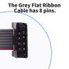 FOCMKEAS 5 Pcs IDC 8 Pin Flat Ribbon Cable, 30cm 2.54mm Pitch view 4