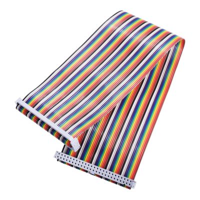 FOCMKEAS IDC 50 Pin Flat Rainbow Ribbon Cable, 30cm 2.54mm Pitch